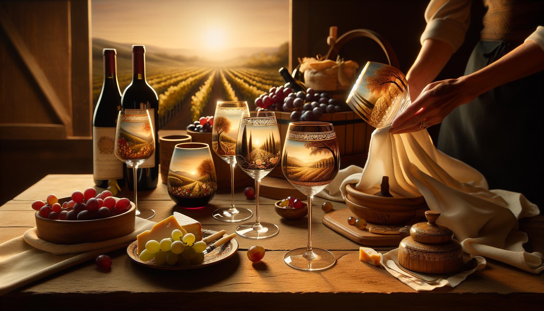 Caring for Your Painted Wine Glasses